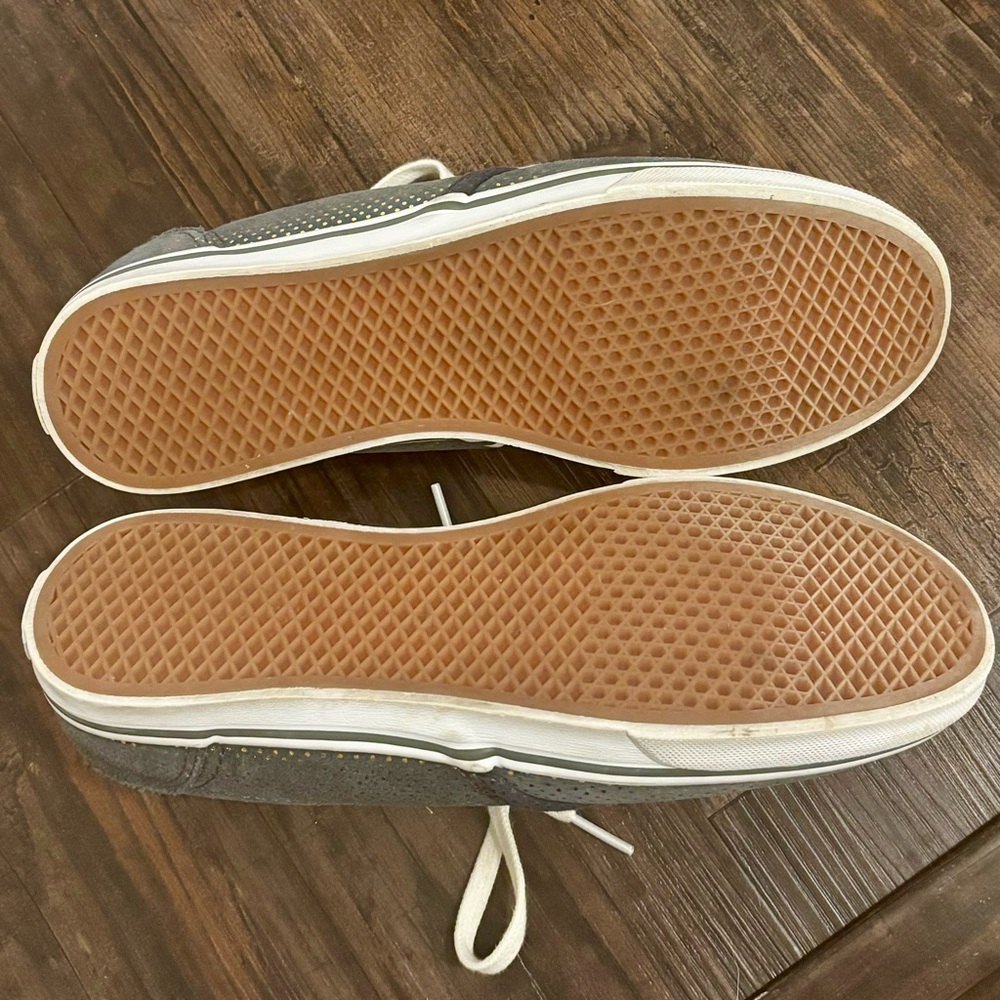 Vans Blue Gold Metallic Dots Sneaker Unique Rare UltraCush | Size 7.5 - Picture 4 of 4